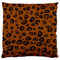 Dark Leopard Large Cushion Case (one Side) by TRENDYcouture