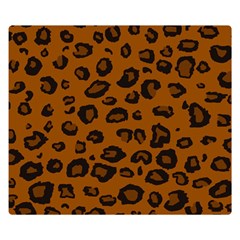 Dark Leopard Double Sided Flano Blanket (small)  by TRENDYcouture