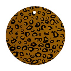 Golden Leopard Ornament (round) by TRENDYcouture