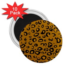 Golden Leopard 2 25  Magnets (10 Pack)  by TRENDYcouture