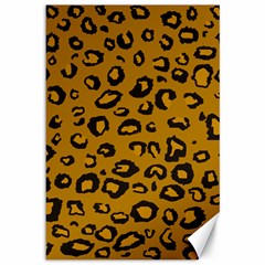 Golden Leopard Canvas 12  X 18   by TRENDYcouture