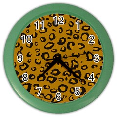 Golden Leopard Color Wall Clocks by TRENDYcouture