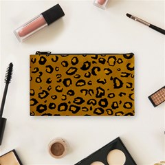 Golden Leopard Cosmetic Bag (small)  by TRENDYcouture