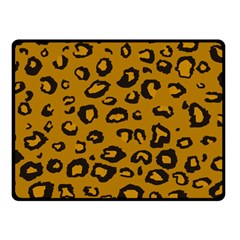 Golden Leopard Fleece Blanket (small) by TRENDYcouture