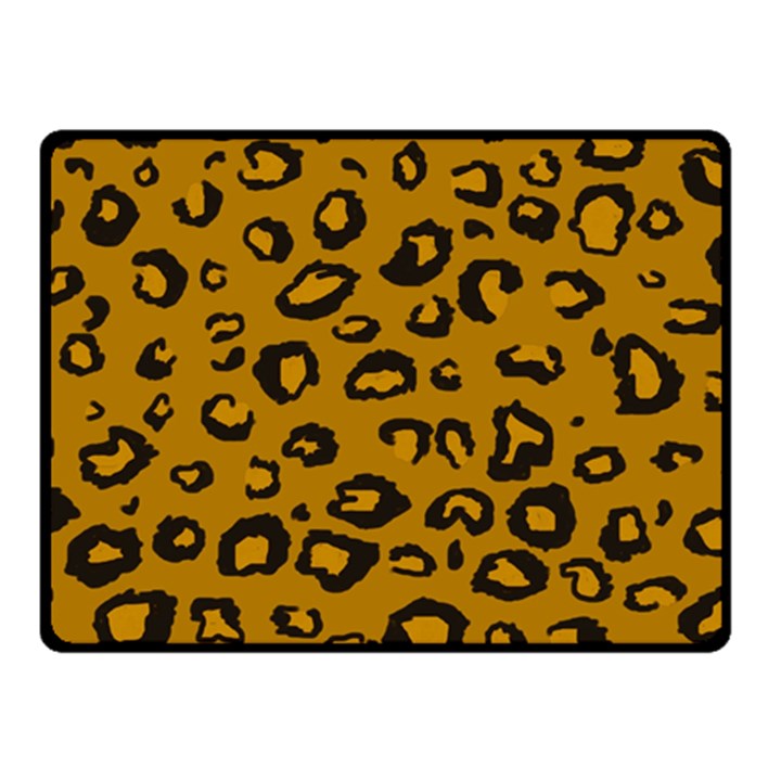 Golden Leopard Fleece Blanket (Small)