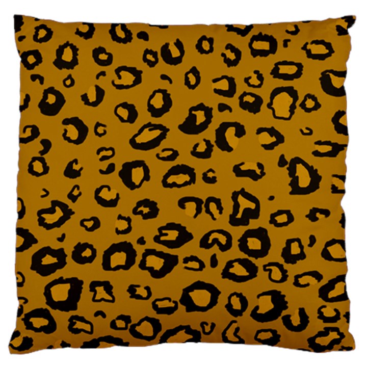 Golden Leopard Large Cushion Case (One Side)