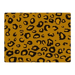 Golden Leopard Double Sided Flano Blanket (mini)  by TRENDYcouture