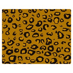 Golden Leopard Double Sided Flano Blanket (medium)  by TRENDYcouture