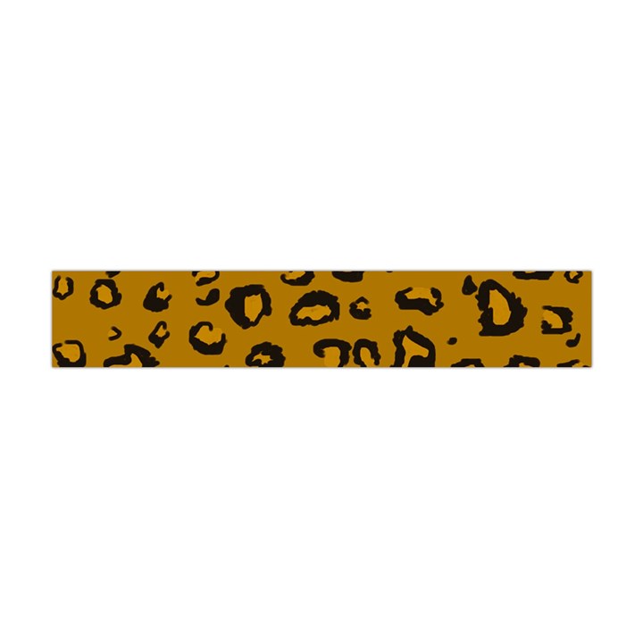 Golden Leopard Flano Scarf (Mini)