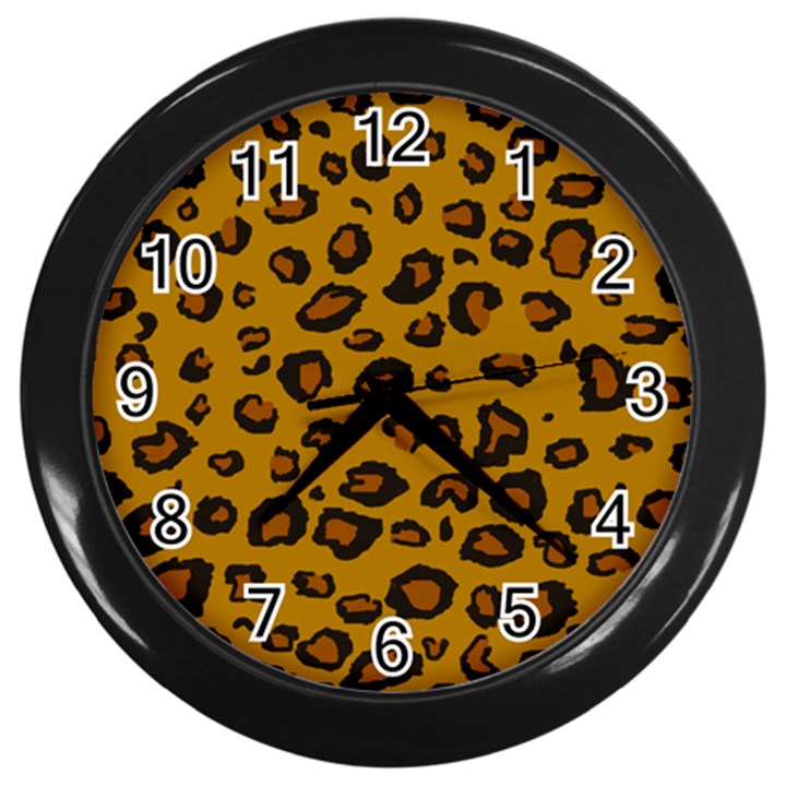 CLassic Leopard Wall Clocks (Black)