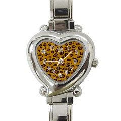 Classic Leopard Heart Italian Charm Watch by TRENDYcouture