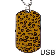 Classic Leopard Dog Tag Usb Flash (one Side) by TRENDYcouture