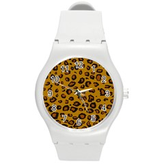 Classic Leopard Round Plastic Sport Watch (m) by TRENDYcouture