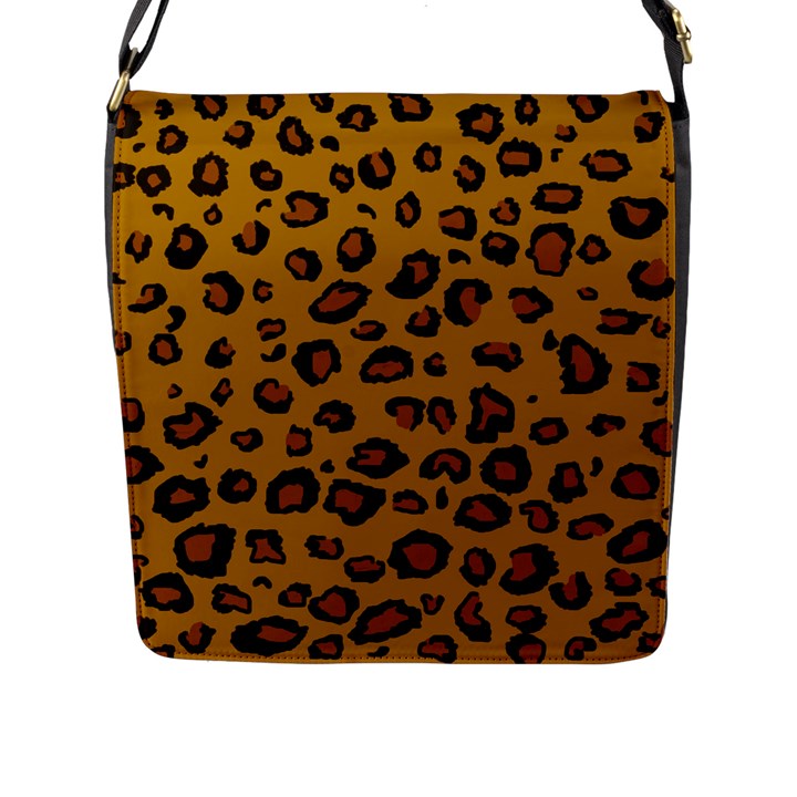 CLassic Leopard Flap Messenger Bag (L) 