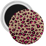 Pink Leopard 2 3  Magnets Front