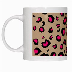 Pink Leopard 2 White Mugs by TRENDYcouture