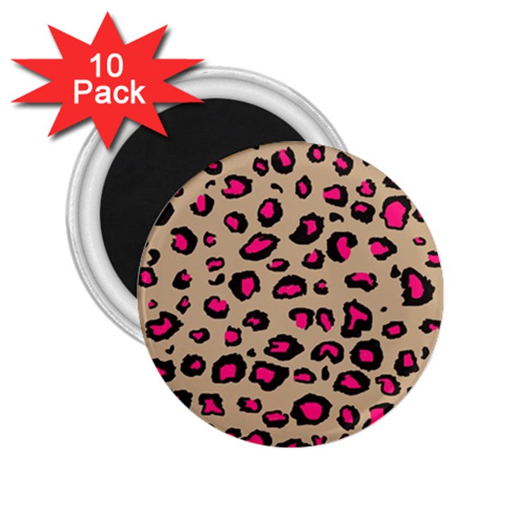 Pink Leopard 2 2.25  Magnets (10 pack) 