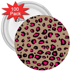 Pink Leopard 2 3  Buttons (100 Pack)  by TRENDYcouture