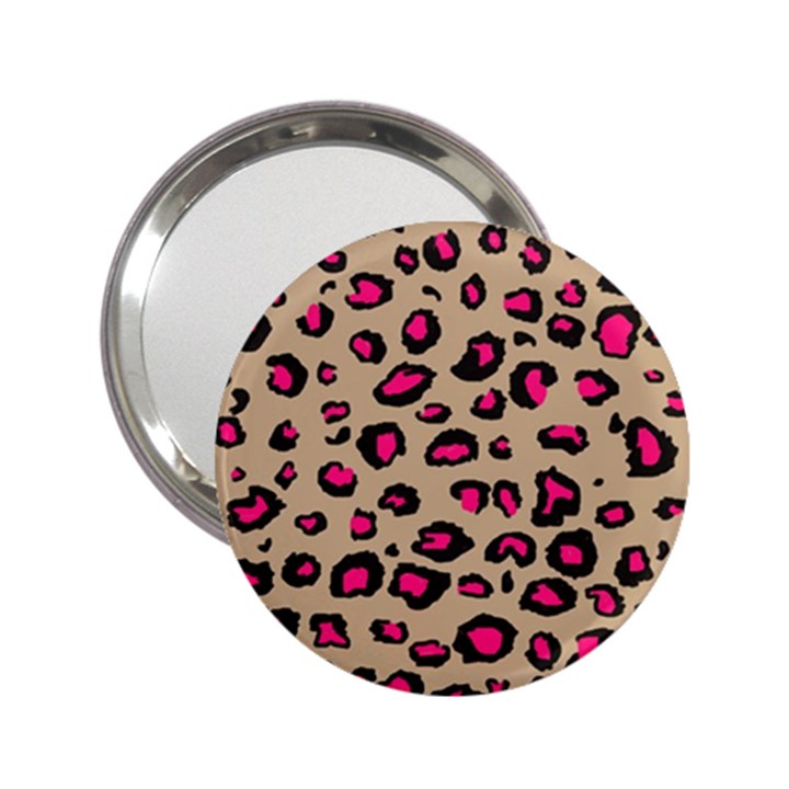 Pink Leopard 2 2.25  Handbag Mirrors