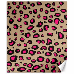 Pink Leopard 2 Canvas 8  X 10  by TRENDYcouture