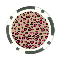 Pink Leopard 2 Poker Chip Card Guard by TRENDYcouture