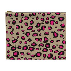 Pink Leopard 2 Cosmetic Bag (xl)