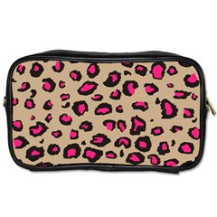 Pink Leopard 2 Toiletries Bags 2-side