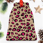 Pink Leopard 2 Ornament (Bell) Front