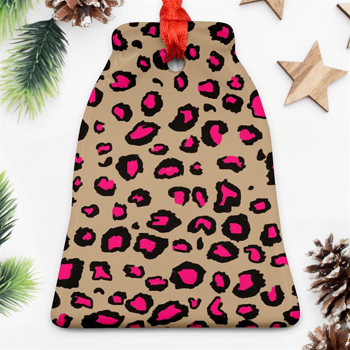 Pink Leopard 2 Ornament (Bell)