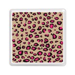 Pink Leopard 2 Memory Card Reader (Square)  Front