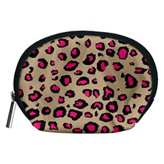 Pink Leopard 2 Accessory Pouches (medium)  by TRENDYcouture