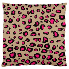 Pink Leopard 2 Standard Flano Cushion Case (one Side)