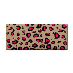 Pink Leopard 2 Hand Towel by DreamCanvas