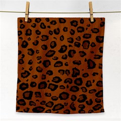 Dark Leopard Face Towel by DreamCanvas