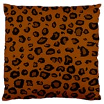 Dark Leopard Standard Flano Cushion Case (Two Sides) Front