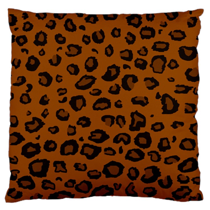 Dark Leopard Standard Flano Cushion Case (Two Sides)