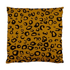 Golden Leopard Standard Cushion Case (two Sides) by DreamCanvas