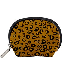 Golden Leopard Accessory Pouches (small)  by DreamCanvas