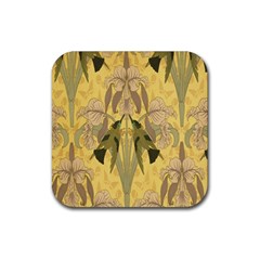 Art Nouveau Rubber Coaster (square)  by NouveauDesign