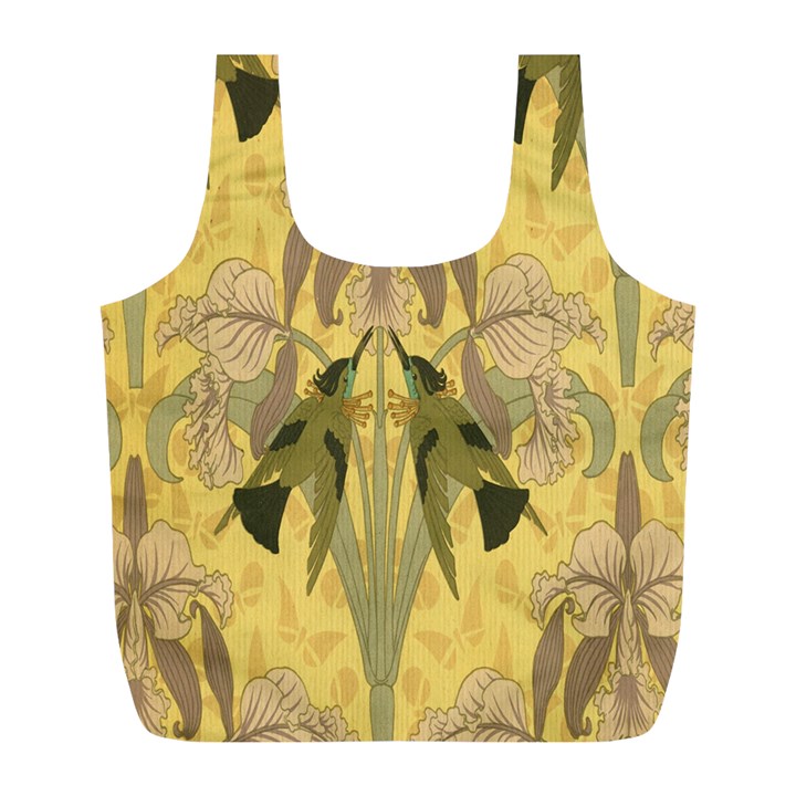 Art nouveau Full Print Recycle Bags (L) 