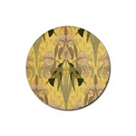 Art nouveau Rubber Coaster (Round)  Front