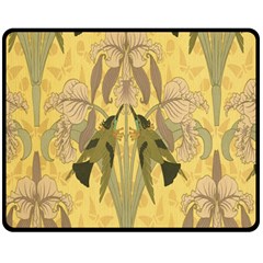 Art Nouveau Double Sided Fleece Blanket (medium)  by NouveauDesign