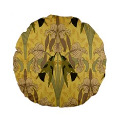 Art Nouveau Standard 15  Premium Flano Round Cushions by NouveauDesign