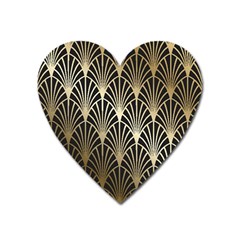 Art Deco Heart Magnet by NouveauDesign