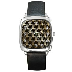 Art Deco Square Metal Watch by NouveauDesign