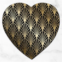 Art Deco Jigsaw Puzzle (heart) by NouveauDesign