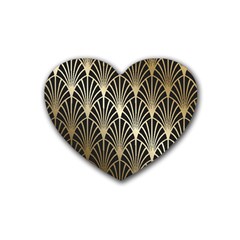 Art Deco Heart Coaster (4 Pack)  by NouveauDesign