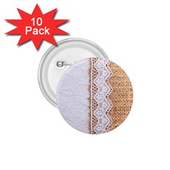 Parchement,lace And Burlap 1 75  Buttons (10 Pack) by NouveauDesign