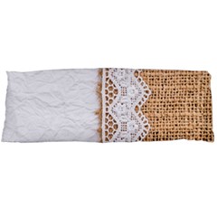 Parchement,lace And Burlap Body Pillow Case (dakimakura) by NouveauDesign