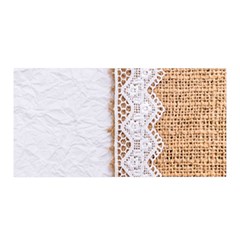 Parchement,lace And Burlap Satin Wrap by NouveauDesign